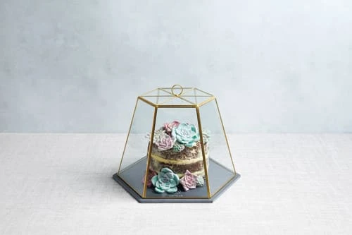 Artesa Cloche En Verre Avec Plat En Ardoise - Transperent Et Noir 4 Artesa Cloche En Verre Avec Plat En Ardoise - Transperent Et Noir – Image 2