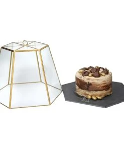 Artesa Cloche En Verre Avec Plat En Ardoise - Transperent Et Noir 10 Artesa Cloche En Verre Avec Plat En Ardoise - Transperent Et Noir -Chef&Sommelier-boutique cloche en verre avec plat en ardoise transperent et noir 2