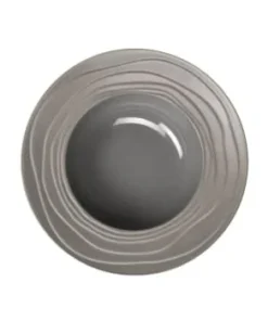 Medard De Noblat Coffret 6 Assiettes Creuses à Aile 22,2cm -Chef&Sommelier-boutique coffret 6 assiettes creuses a aile 22 2cm escale nature gris 1