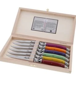Jean Dubost Coffret 6 Couteaux En Inox Multicolore