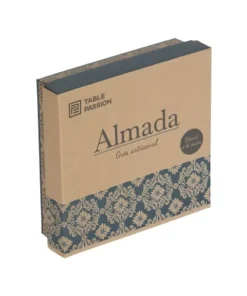 Table Passion Coffret De 4 Assiettes à Dessert 20 Cm En Grès Bleu -Chef&Sommelier-boutique coffret de 4 assiettes a dessert 20 cm en gres bleu 2