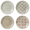 Table Passion Coffret De 4 Assiettes Plates 26 Cm En Grès Multicolore -Chef&Sommelier-boutique coffret de 4 assiettes plates 26 cm en gres multicolore 1