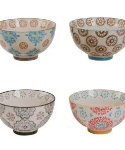 Table Passion Coffret De 4 Coupelles 11 Cm En Grès Multicolore