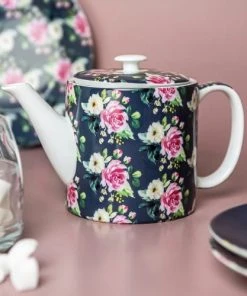 Table Passion Coffret Théière 1 L En Porcelaine Gris -Chef&Sommelier-boutique coffret theiere 1 l en porcelaine gris 2