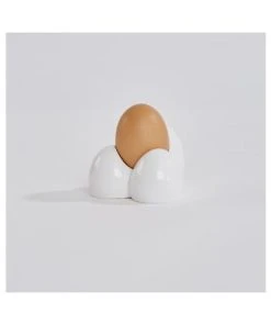 Thelermont Upton Coquetier En Porcelaine Blanche -Chef&Sommelier-boutique coquetier en porcelaine blanche 2