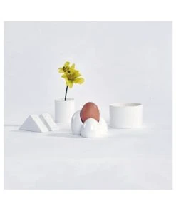 Thelermont Upton Coquetier En Porcelaine Blanche -Chef&Sommelier-boutique coquetier en porcelaine blanche 4