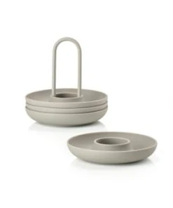 Zone Denmark Coquetier En Silicone Noir -Chef&Sommelier-boutique coquetier en silicone taupe singles