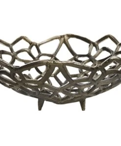 Beliani Coupe De Fruits En Aluminium Argenté