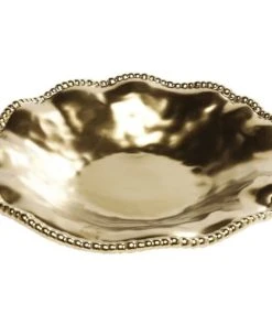 Kare Design Coupe En Porcelaine Dorée D36