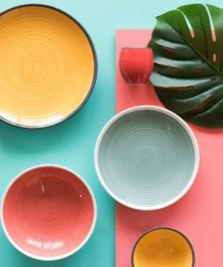 Maisons Du Monde Coupelle En Faïence Jaune Et Verte - Lot De 2 -Chef&Sommelier-boutique coupelle en faience jaune et verte 1000 9 28 180838 2