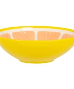 Maisons Du Monde Coupelle En Grès Orange Et Blanc