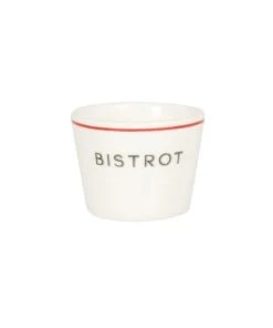 Maisons Du Monde Coupelle En Porcelaine Blanche Et Rouge - Lot De 4