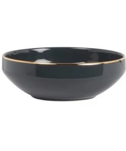 Maisons Du Monde Coupelle En Porcelaine Grise Et Dorée