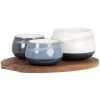 Maisons Du Monde Coupelles Apéritives En Grès Bleu Et Blanc (x3) Plateau En Bois D'acacia -Chef&Sommelier-boutique coupelles aperitives en gres bleu et blanc x3 plateau en bois d acacia 1000 7 29 231802 1