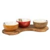 Maisons Du Monde Coupelles Apéritives En Grès Multicolore à Motifs (x3) Plateau En Bois D'acacia -Chef&Sommelier-boutique coupelles aperitives en gres multicolore a motifs x3 plateau en bois d acacia 1000 13 8 231043 1