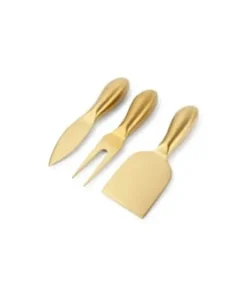 Salt & Pepper Couteau à Fromage En Inox Or - Set 3 Pièces