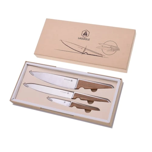 Laguiole Couteaux De Cuisine (lot De 3) 4 Laguiole Couteaux De Cuisine (lot De 3) – Image 2