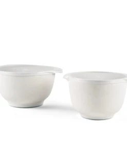 Rosti Ensemble Saladiers En Plastique Blanc - Lot De 2 -Chef&Sommelier-boutique ensemble saladiers en plastique blanc lot de 2 1