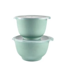 Rosti Ensemble Saladiers En Plastique Blanc - Lot De 2 -Chef&Sommelier-boutique ensemble saladiers en plastique bleu turquoise lot de 2 margrethe