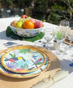 Les Jardins De La Comtesse Grand Saladier En Mélamine Imprimé Toucans -Chef&Sommelier-boutique grand saladier en melamine imprime toucans 4