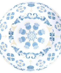 Les Jardins De La Comtesse Grand Saladier En Mélamine Pure Incassable Bleu Et Beige 31 Cm -Chef&Sommelier-boutique grand saladier en melamine pure incassable bleu et beige 31 cm 1