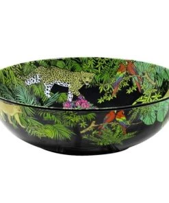 Les Jardins De La Comtesse Grand Saladier Mélamine Avec Des Motifs Jungle 31 Cm