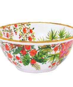 Les Jardins De La Comtesse Grand Saladier Profond En Mélamine 25 Cm Décoré Par Des Singes De Bali