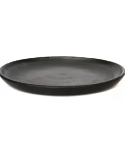 Bazar Bizar Grande Assiette En Terracotta Noire