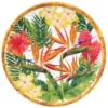 Les Jardins De La Comtesse Grande Assiette Plate En Mélamine Imprimé De Fleurs Exotiques Ø 28 Cm
