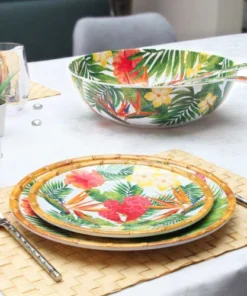 Les Jardins De La Comtesse Grande Assiette Plate En Mélamine Imprimé De Fleurs Exotiques Ø 28 Cm 9 Les Jardins De La Comtesse Grande Assiette Plate En Mélamine Imprimé De Fleurs Exotiques Ø 28 Cm -Chef&Sommelier-boutique grande assiette plate en melamine imprime de fleurs exotiques oe 28 cm 3