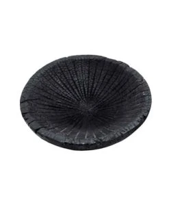 Sensei Maison Grande Coupelle En Bois Strié 24 Ou 30 Cm Noir 24x24x7 Cm