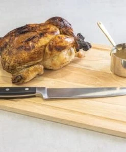 KitchenCraft Grande Planche à Découper En Bois D'hévéa Marron 9 KitchenCraft Grande Planche à Découper En Bois D'hévéa Marron -Chef&Sommelier-boutique grande planche a decouper en bois d hevea marron 1