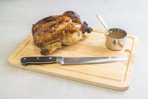 KitchenCraft Grande Planche à Découper En Bois D'hévéa Marron 4 KitchenCraft Grande Planche à Découper En Bois D'hévéa Marron – Image 2