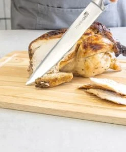 KitchenCraft Grande Planche à Découper En Bois D'hévéa Marron 11 KitchenCraft Grande Planche à Découper En Bois D'hévéa Marron -Chef&Sommelier-boutique grande planche a decouper en bois d hevea marron 3