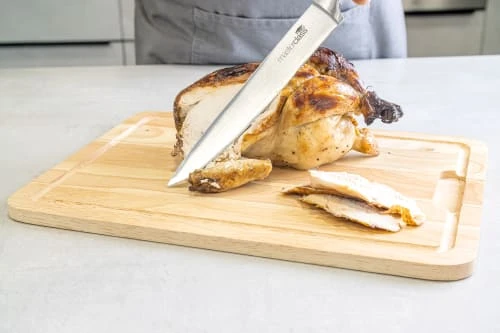 KitchenCraft Grande Planche à Découper En Bois D'hévéa Marron 6 KitchenCraft Grande Planche à Découper En Bois D'hévéa Marron – Image 4