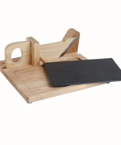 LIVOO Guillotine Saucisson Avec Plateau En Bois Beige -Chef&Sommelier-boutique guillotine saucisson avec plateau en bois beige 2