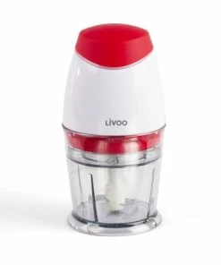 LIVOO Hachoir électrique En Plastique Rouge