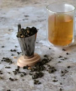 OGO Living Infuseur à Thé En Acier Inoxydable Avec Couvercle En Bois -Chef&Sommelier-boutique infuseur a the en acier inoxydable avec couvercle en bois 3