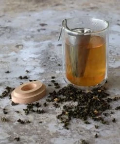 OGO Living Infuseur à Thé En Acier Inoxydable Avec Couvercle En Bois -Chef&Sommelier-boutique infuseur a the en acier inoxydable avec couvercle en bois 5