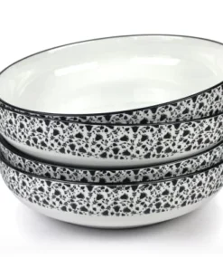 Becquet Lot De 4 Assiettes Creuses En Céramique Blanc