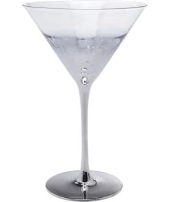 Kare Design Lot De 4 - Verre à Cocktail En Verre Argenté -Chef&Sommelier-boutique lot de 4 verre a cocktail en verre argente 1