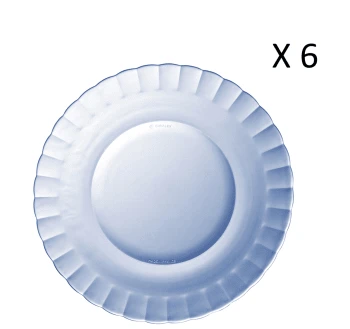 Duralex Lot De 6 - Assiette Creuse Ondulée En Verre 23 Cm Teinté Bleu Marine 8 Duralex Lot De 6 - Assiette Creuse Ondulée En Verre 23 Cm Teinté Bleu Marine – Image 6
