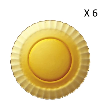 Duralex Lot De 6 - Assiette Creuse Ondulée En Verre 23 Cm Teinté Vermeil 8 Duralex Lot De 6 - Assiette Creuse Ondulée En Verre 23 Cm Teinté Vermeil – Image 6