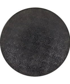 Table Passion Lot De 6 Assiettes à Dessert 21 Cm En Grès Noir