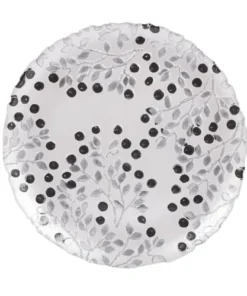 Table Passion Lot De 6 Assiettes à Dessert Berry 21 Cm Argent En Verre