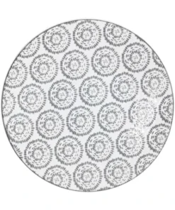 Table Passion Lot De 6 Assiettes à Dessert Chloé 21 Cm Anthracite En Grès Gris