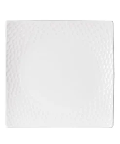 Table Passion Lot De 6 Assiettes à Dessert Dune 21 Cm En Porcelaine Blanc