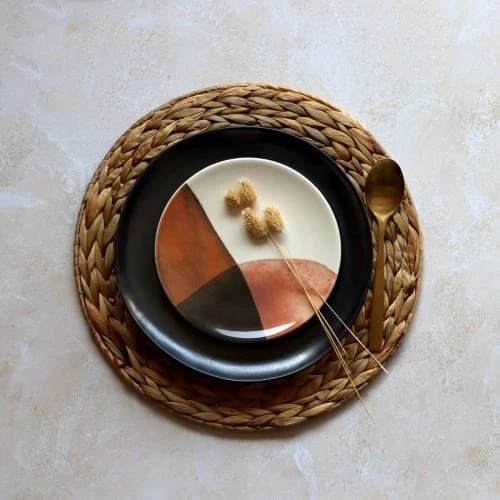 Novastyl Lot De 6 Assiettes à Dessert En Grès 19cm 4 Novastyl Lot De 6 Assiettes à Dessert En Grès 19cm – Image 2