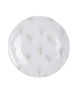 Table Passion Lot De 6 Assiettes à Dessert Hawaï Vert 23 Cm En Grès Blanc