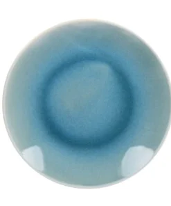 Trend'up Lot De 6 Assiettes à Dessert Lagon 21 Cm En Grès Bleu